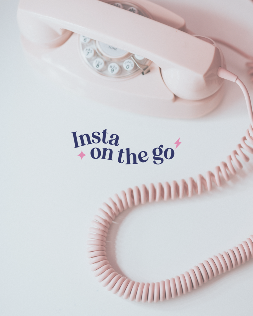 Logo créé par Julie Goudier pour l'identité visuelle de Vanessa Lopes d'Insta on the Go