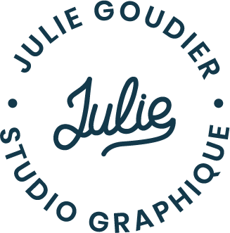 Logo Noir de l'identité visuelle de Julie Goudier Studio graphique - Designer de marque à Nantes