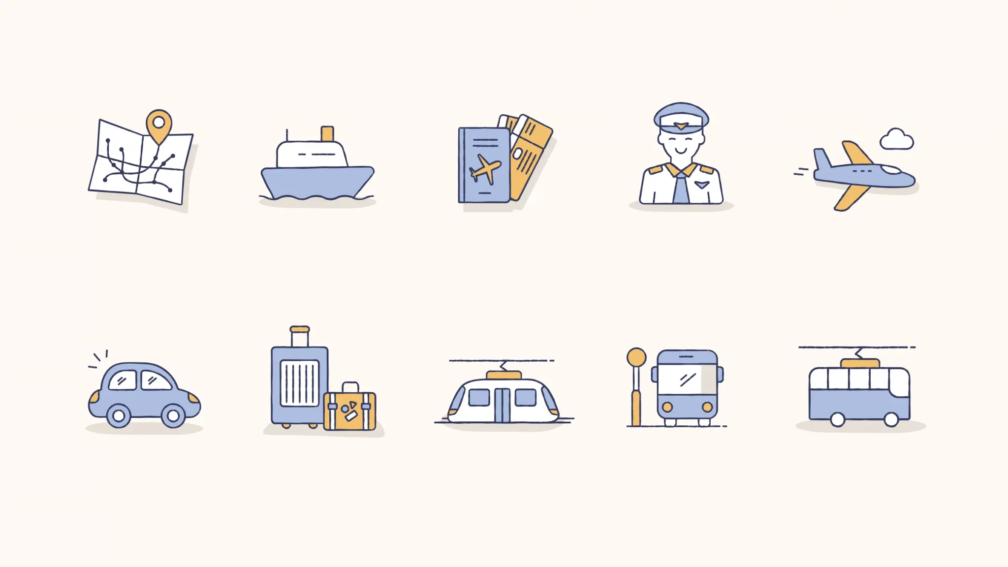 Illustrations créées par Julie Goudier pour l'identité visuelle de Valentin Montmaurs de l'entreprise VMontmaurs