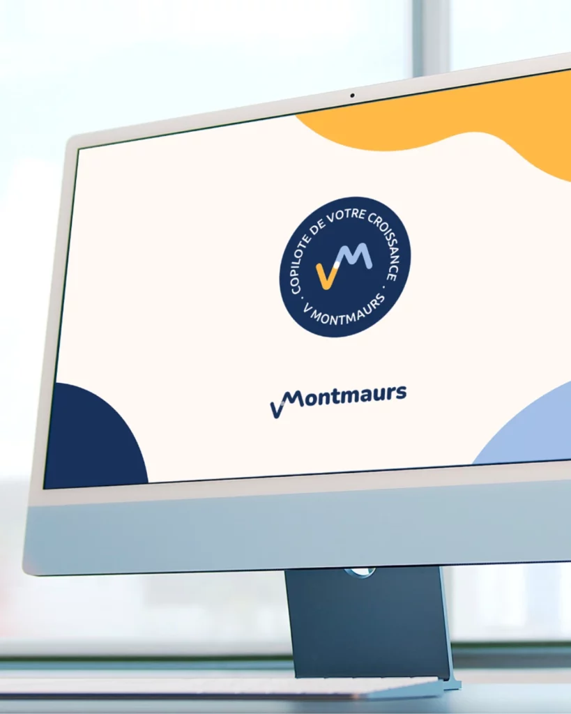 Fond écran créé par Julie Goudier pour l'identité visuelle de Valentin Montmaurs de l'entreprise VMontmaurs